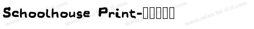 Schoolhouse Print字体转换